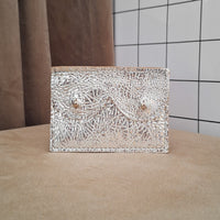 Mini cyckoportfel srebrny metallic outlet