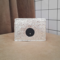 Mini cyckoportfel srebrny metallic outlet