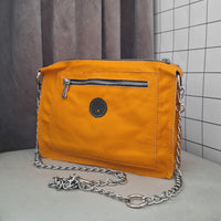 Midi cyckotorebka musztardowa outlet