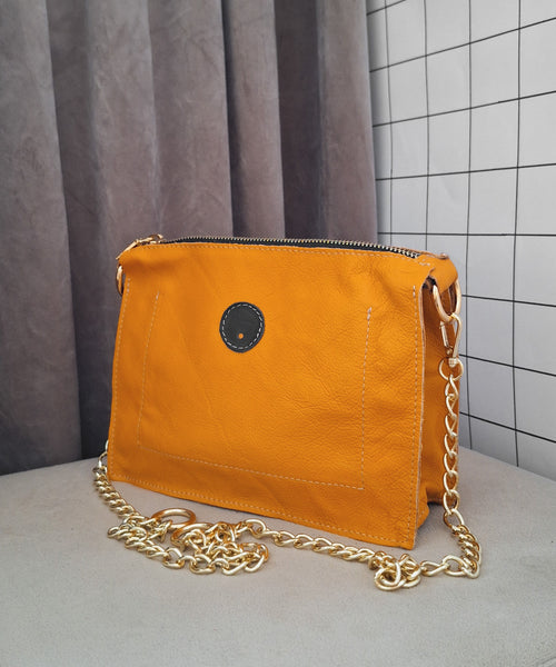 Mini cyckotorebka musztardowa outlet