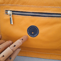 Midi cyckotorebka musztardowa outlet