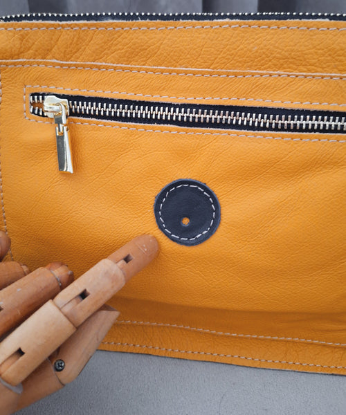 Midi cyckotorebka musztardowa outlet