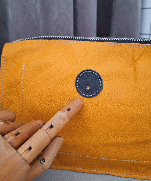 Mini cyckotorebka musztardowa outlet