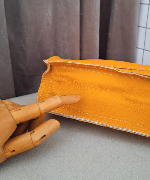 Mini cyckotorebka musztardowa outlet