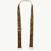 Pasek skórzany mleczna czekolada połysk