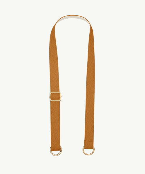 Pasek skórzany karmelowy