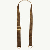 Pasek skórzany mleczna czekolada połysk