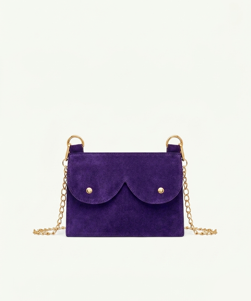 Maxi cyckonerka fioletowa zamsz