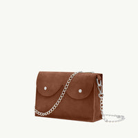 Midi cyckotorebka mleczna czekolada zamsz