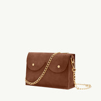 Midi cyckotorebka mleczna czekolada zamsz