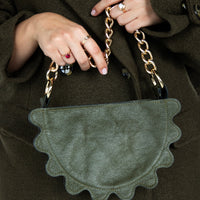 Mini pierożek oliwka połysk