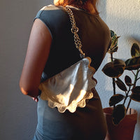 Mini pierożek złoty metallic