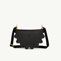 Mini pierożek czarny zamsz