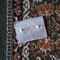 Mini cyckoportfel srebrny metallic