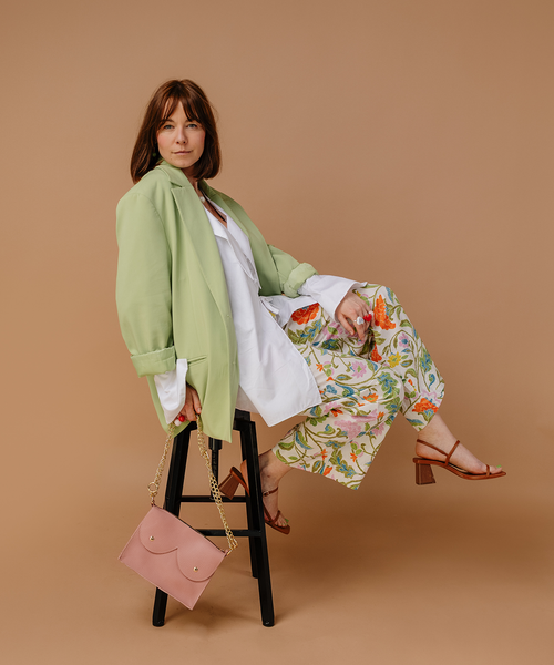 Mini cyckotorebka jasny róż