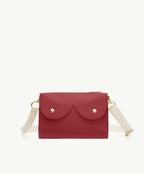 Mini cyckotorebka bordowa