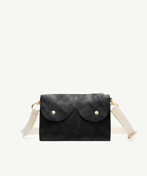 Mini cyckotorebka czarny połysk