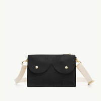 Mini cyckotorebka czarny zamsz