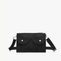 Mini cyckotorebka czarny zamsz