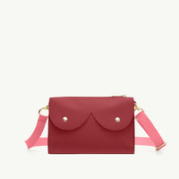 Mini cyckotorebka bordowa