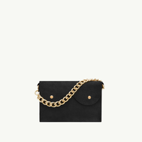 Mini cyckotorebka czarny zamsz