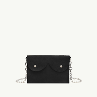 Mini cyckotorebka czarny zamsz