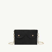 Mini cyckotorebka czarny zamsz