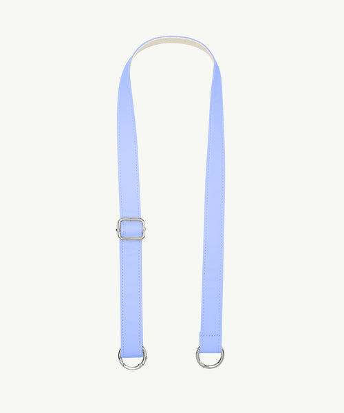 Pasek skórzany liliowy