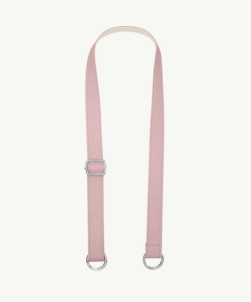 Pasek skórzany jasny różowy