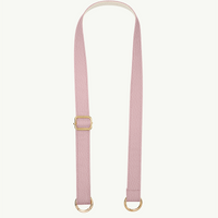 Pasek skórzany jasny różowy