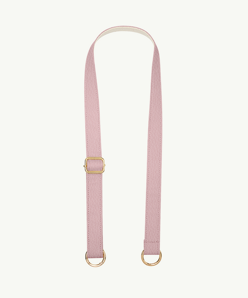 Pasek skórzany jasny różowy