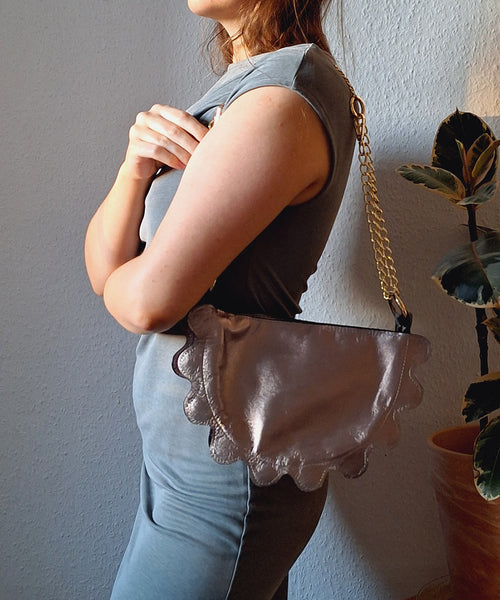 Pierożek grafitowy metallic