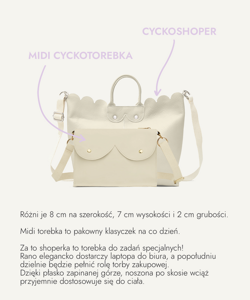 Cyckoshoper beżowy